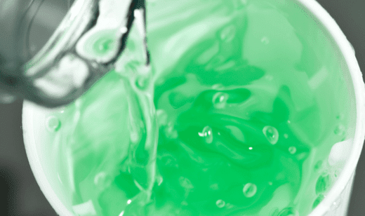 Close up of fluoride