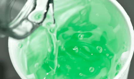Close up of fluoride
