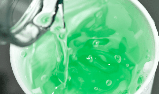 Close up of fluoride