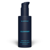 Blue bottle of Blueprint Cleanser on a white background