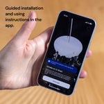 Guided U-Scan installation instructions in the app for at-home biomarker testing