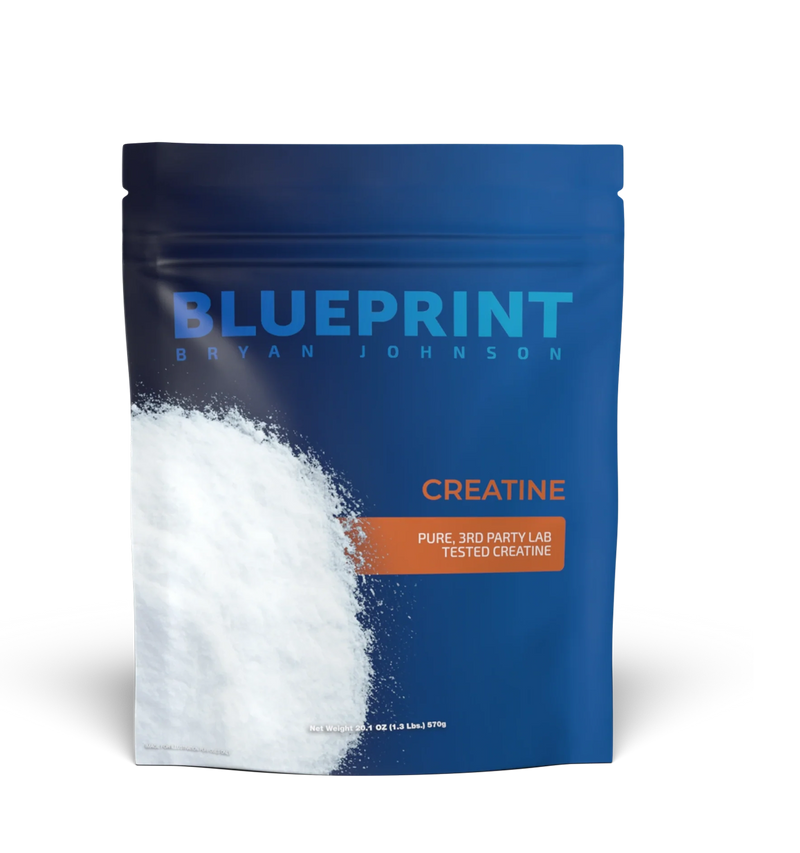 Blue package of Blueprint Creatine on a white background