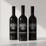 Blueprint Snake Oil extra virgin olive oil three-pack of black bottles