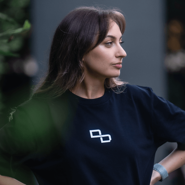 Lifestyle image of girl wearing  Evolution Of Human T-Shirt 