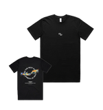 Evolution Of Human T-Shirt back and front view on white background