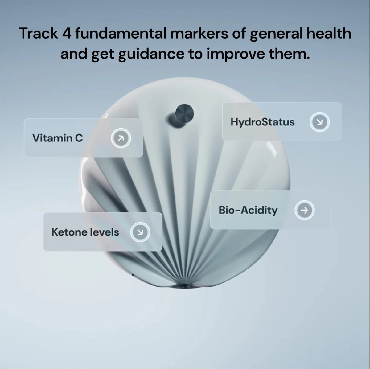Track four health markers — vitamin C, hydration, ketones and bio-acidity — with at-home U-Scan