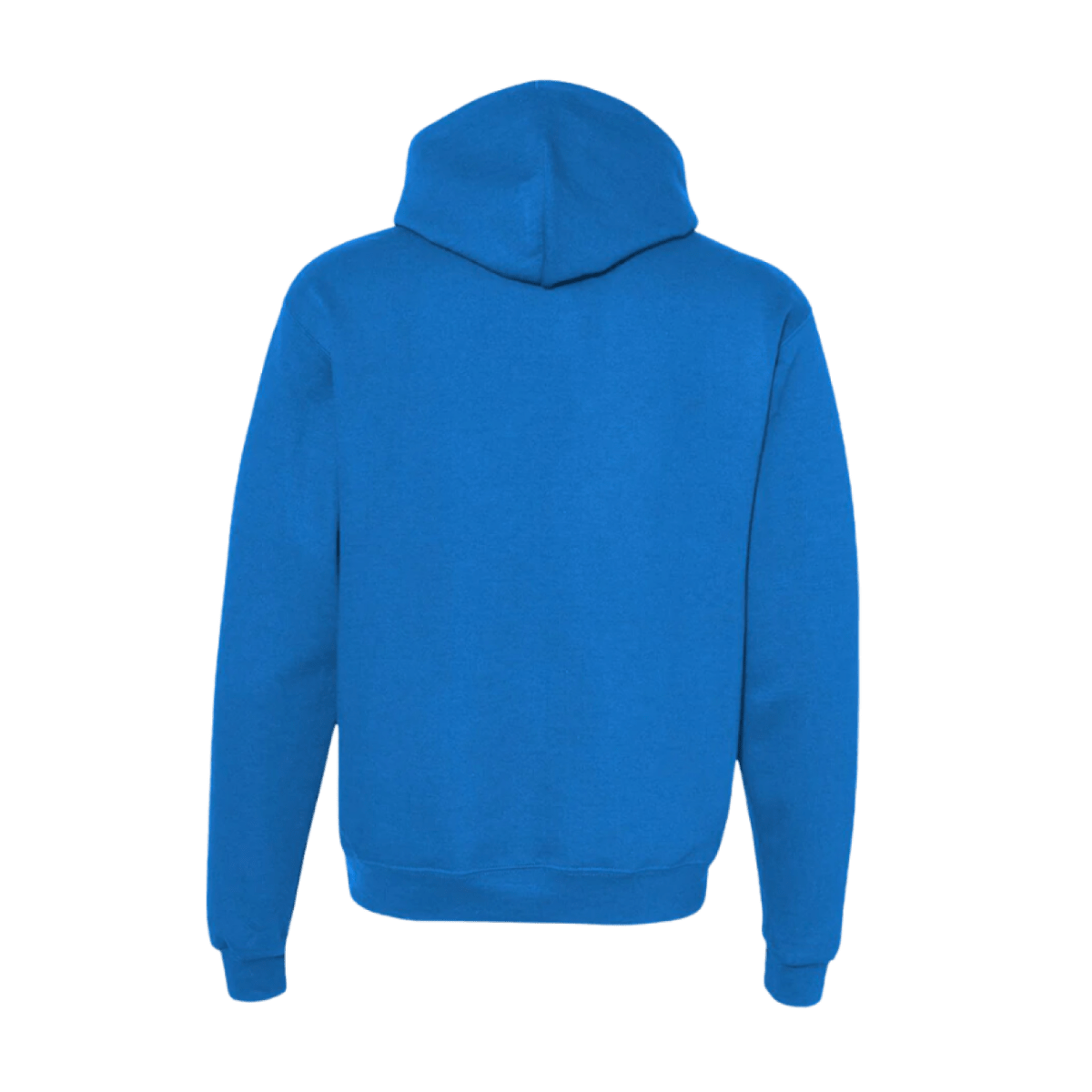 Back of blue 'BLUEPRINT' Hoodie