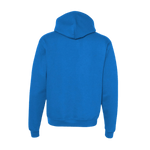 Back of blue 'BLUEPRINT' Hoodie