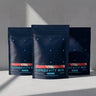Three pouches of Blueprint Longevity Mix, the daily foundational longevity drink