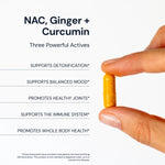 NAC Ginger Curcumin benefits 