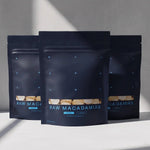 Three pouches of Blueprint Raw Macadamia Nuts in a three-pack