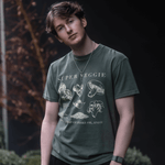 Lifestyle image of boy wearing Super Veggie T-Shirt
