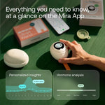 Mira app showing personalized insights and hormone analysis at a glance